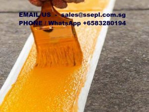 car park marking paint applying