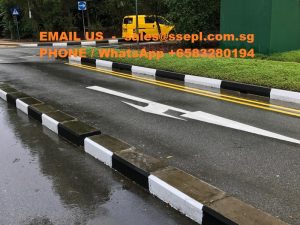 road divider marking Singapore 