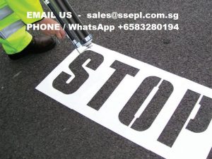 aluminum stencils pavement