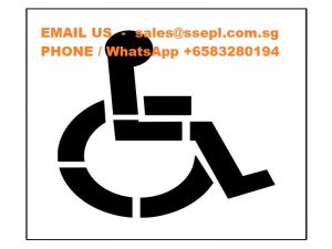 handicap parking lot stencils