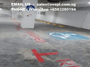 thermoplastic handicap symbol