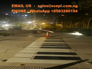 thermoplastic striping on concrete